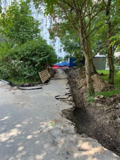 Перекрытие дороги в 18 микрорайоне: работы по благоустройству